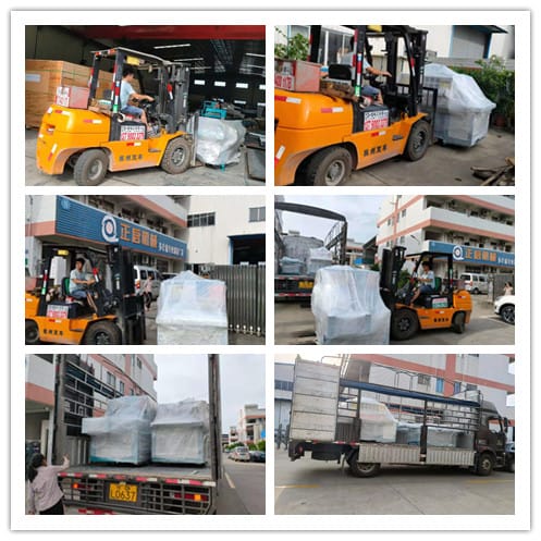 2021年7月2日發往廣東茂名-ZQ300型圓木多片鋸、ZQ150型方木多片鋸