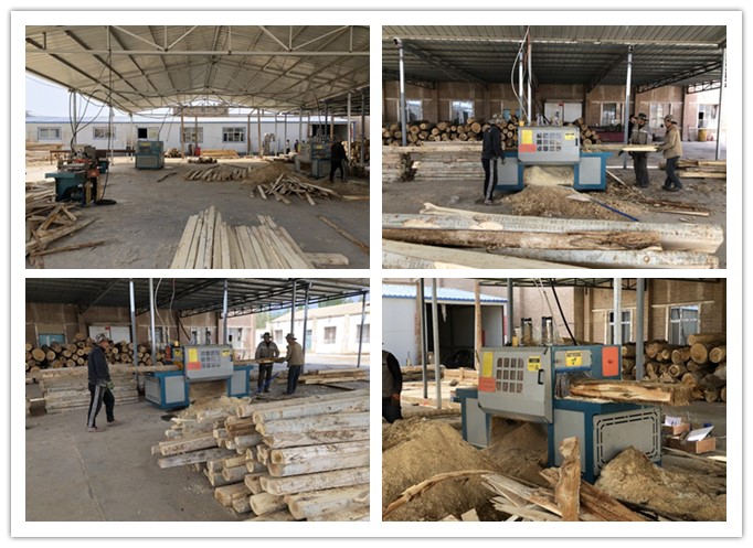 新疆哈密市--雙排鏈原木多片鋸、方木多片鋸、清邊機(jī)加工楊木